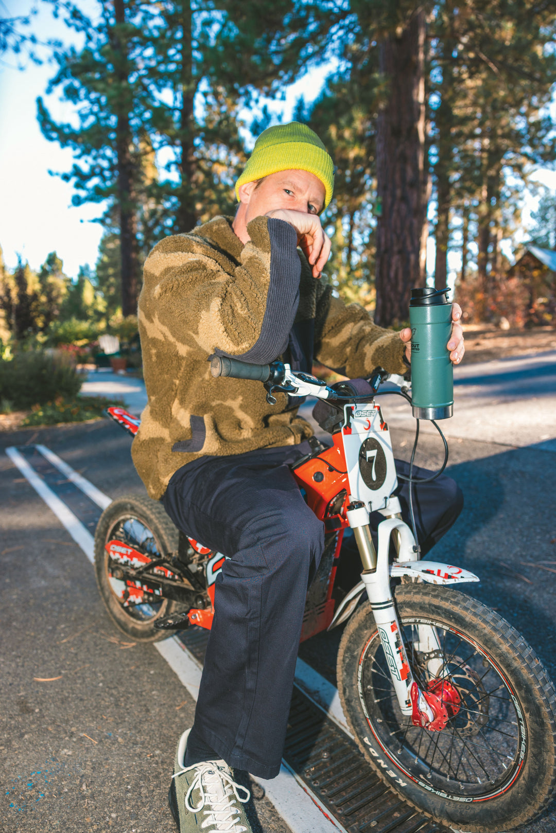 KAVU Wayside Fleece in Camo Blur
