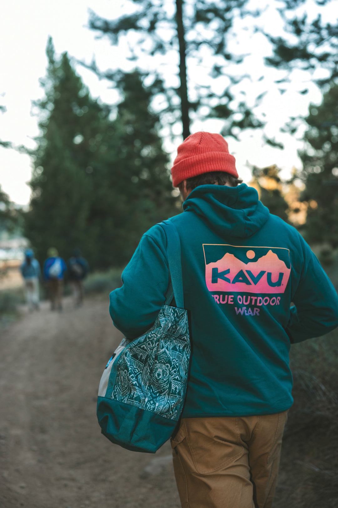 KAVU Fade Away Hoodie in Transformative Teal