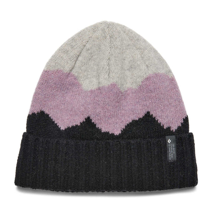 Black Diamond Vista Beanie in Black/Mulberry/Nickel