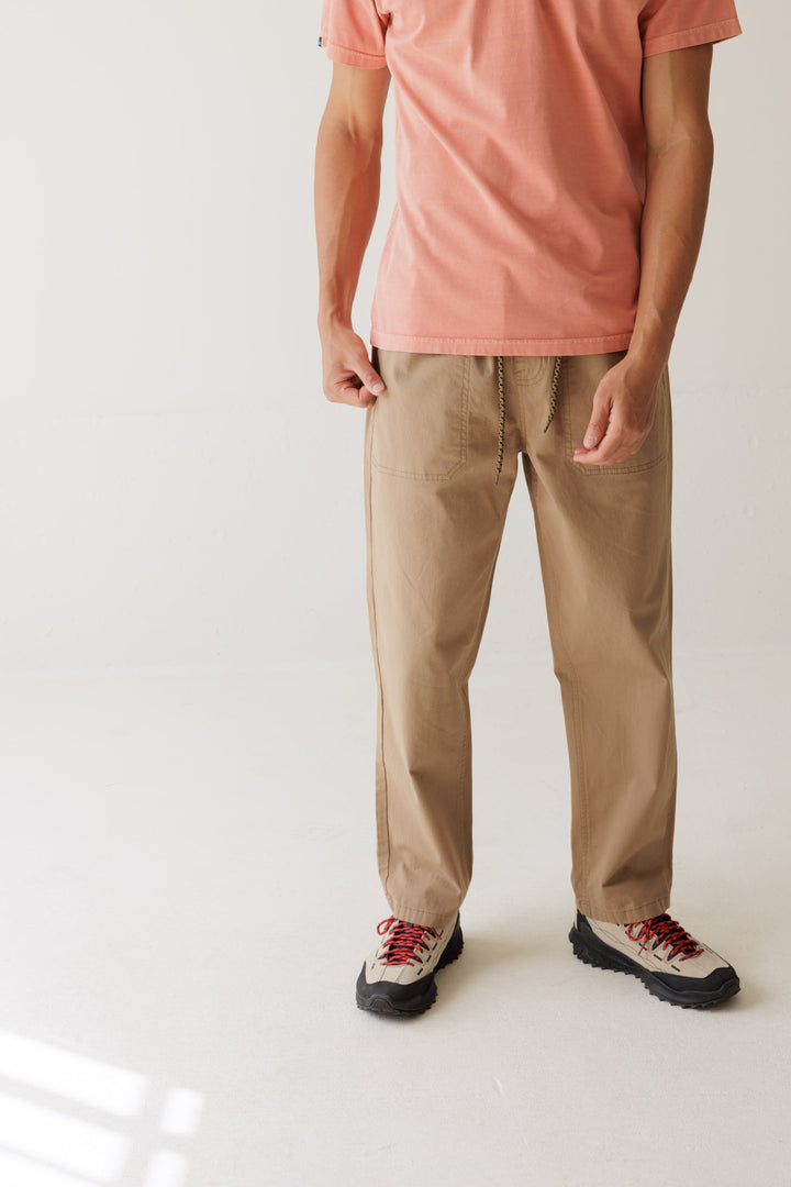 KAVU Round A Bout Trousers in Buff