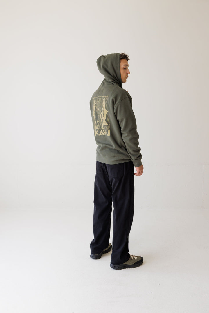 KAVU Interbay Scrag Trousers in Black