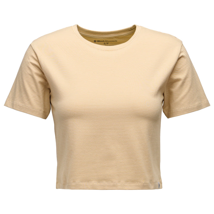 Black Diamond Stripe Crop Tee | Womens