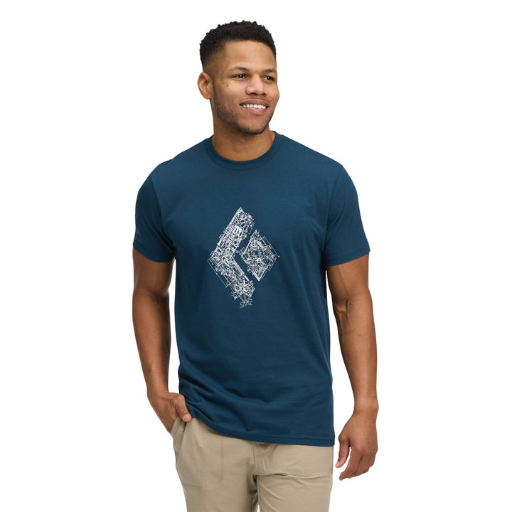 Engineered Diamond SS Tee - Indigo