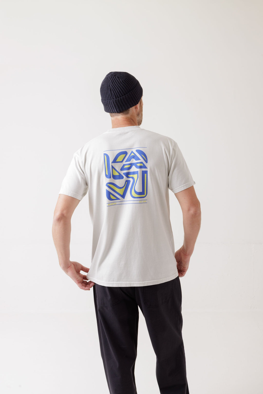 KAVU Cubed T Shirt in Lunar Rock