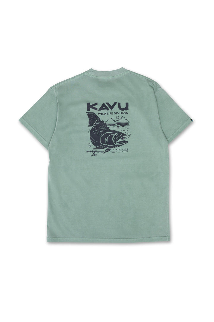 KAVU Speckled Trout T Shirt in Pine Needle