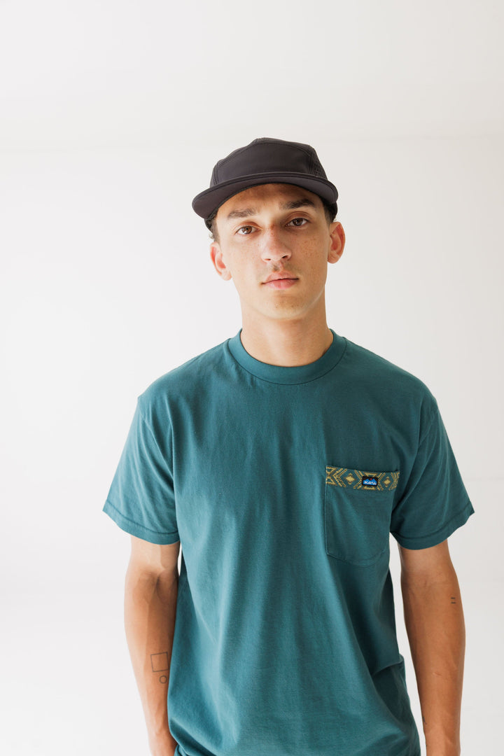 KAVU Pacific Pocket T Shirt in Transformative Teal