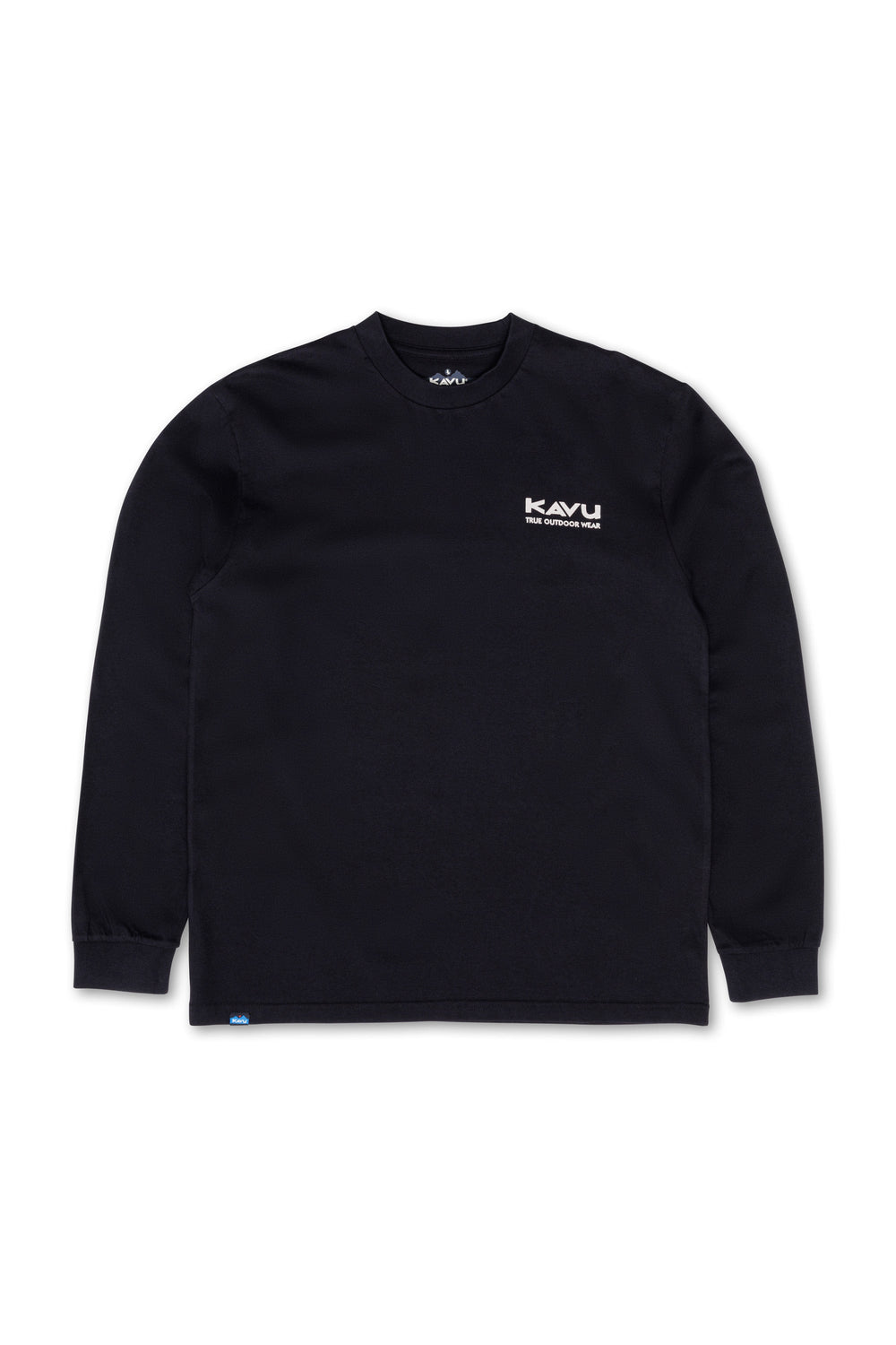 KAVU LS Engineered T Shirt in Black