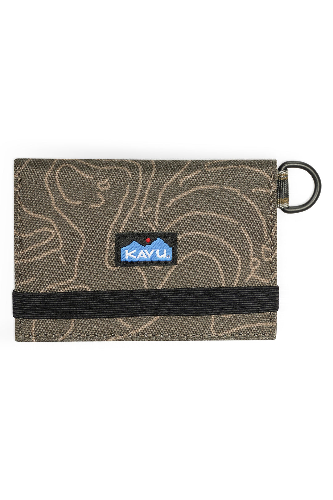 KAVU Billings Wallet in Olive Topo