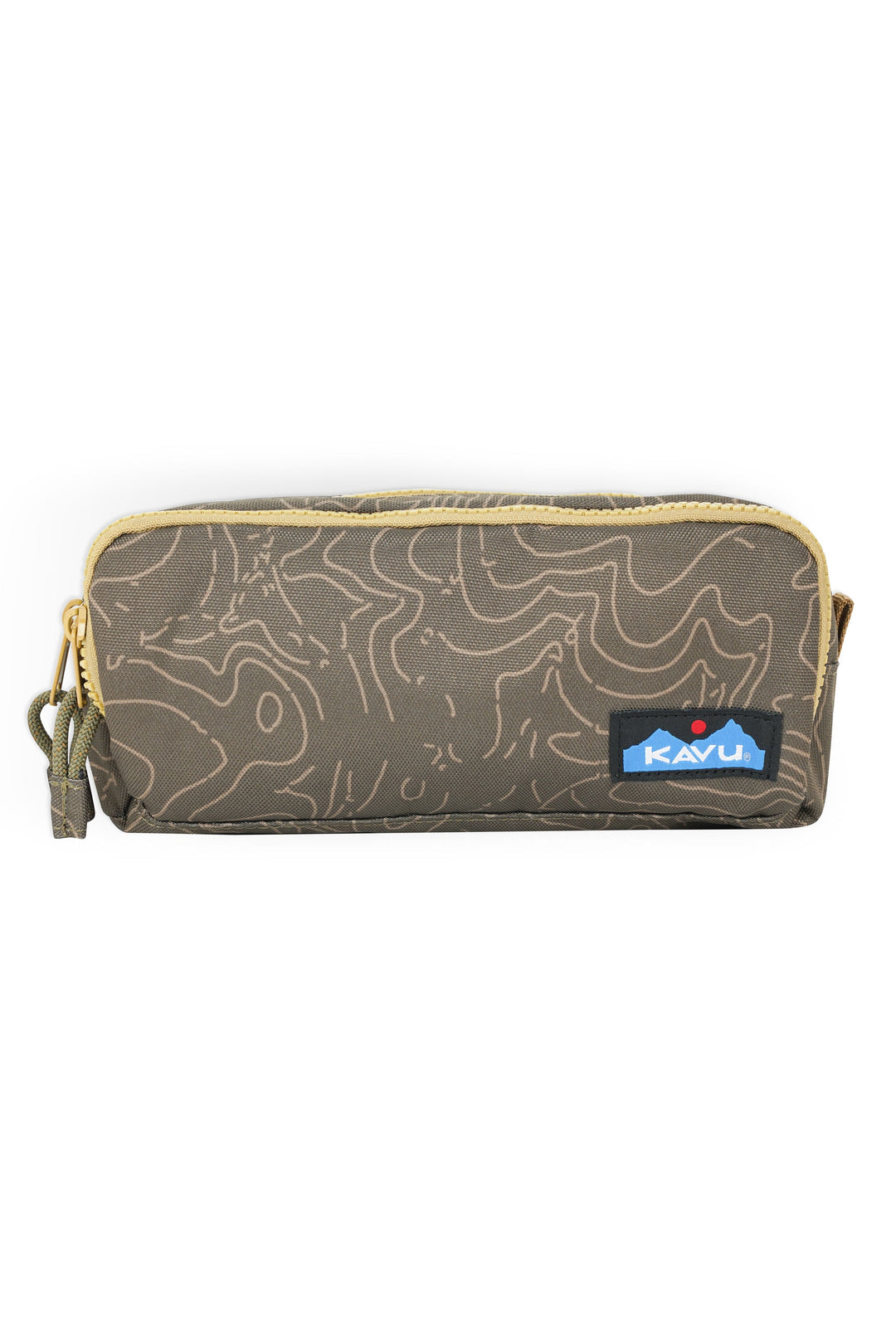 KAVU Out Pouch in Olive Topo