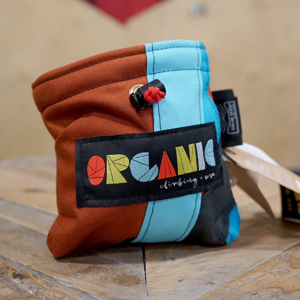Organic - Chalk Bag - Brown and Blue