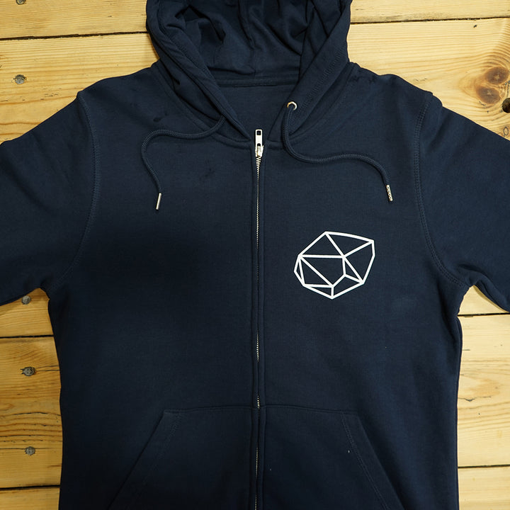 Logo Zip Hoody - French Navy - Unisex