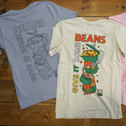 FBR x NTD - Give It Some Beans T-Shirt - Cotton Pink