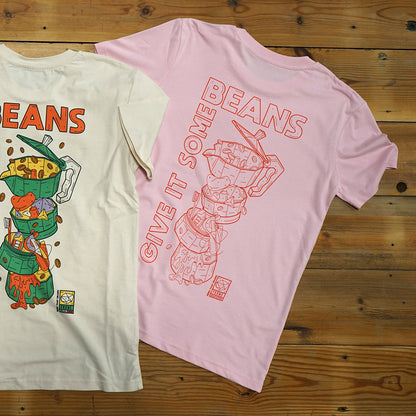 FBR x NTD - Give It Some Beans T-Shirt - Cotton Pink