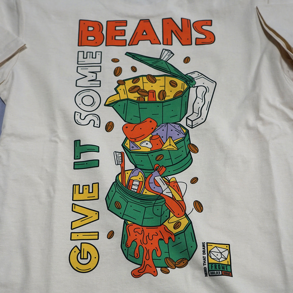 FBR x NTD - Give It Some Beans T-Shirt - Cotton Pink