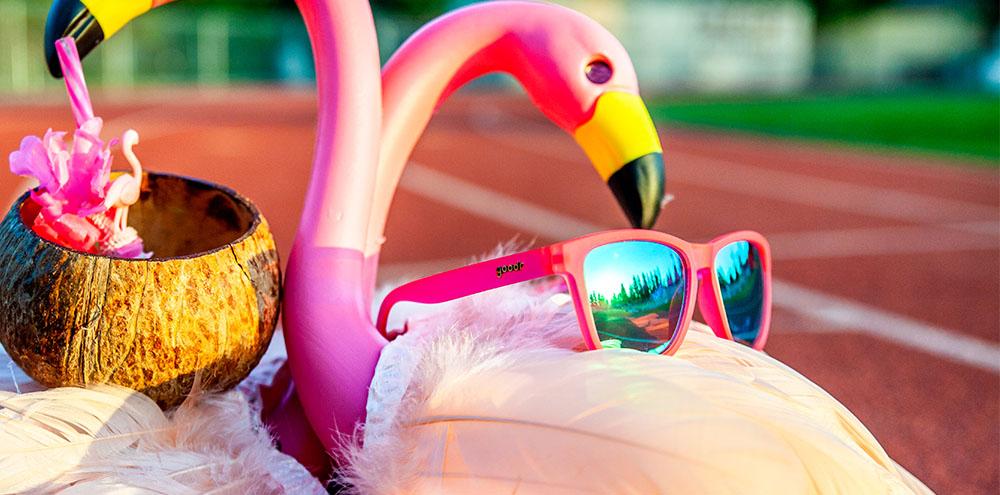 Goodr Sunglasses - OG - Flamingo's on a Booze Cruise