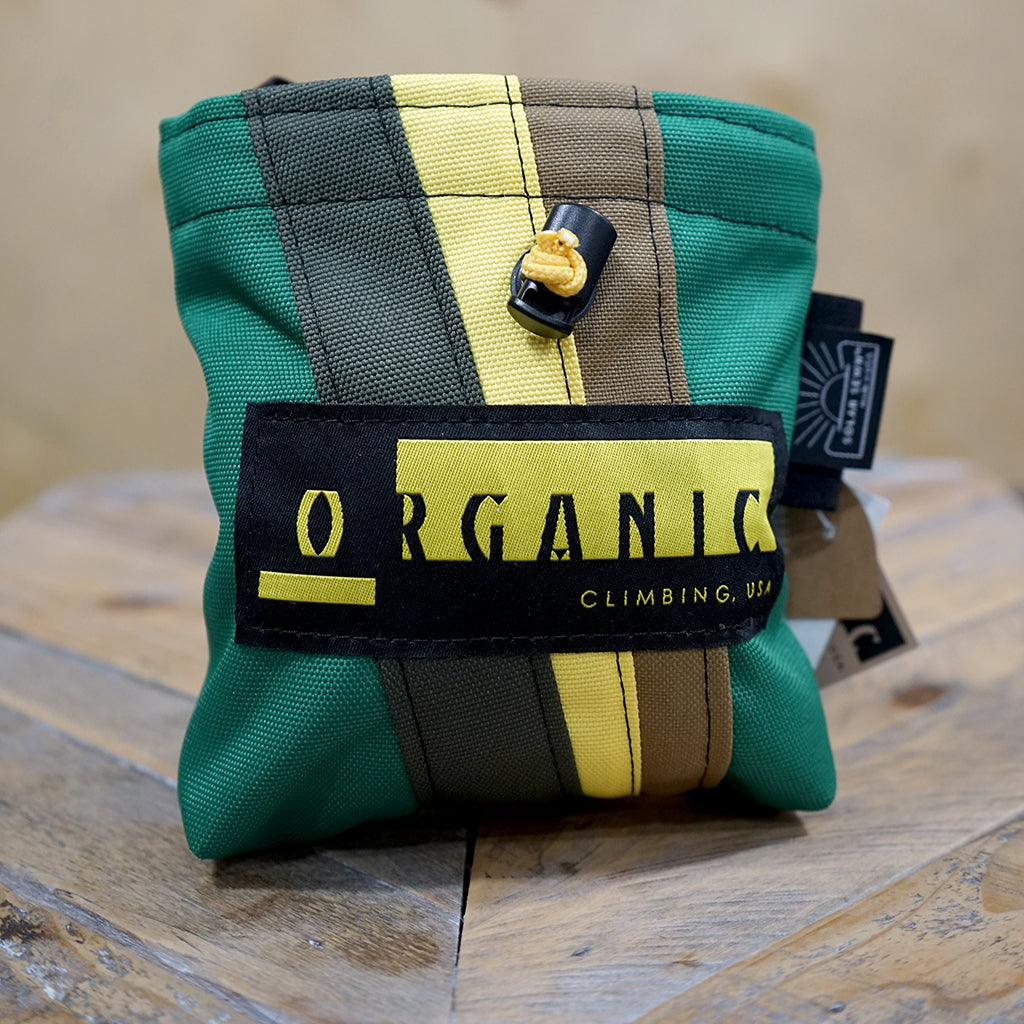 Organic - Chalk Bag - Green and Yellow