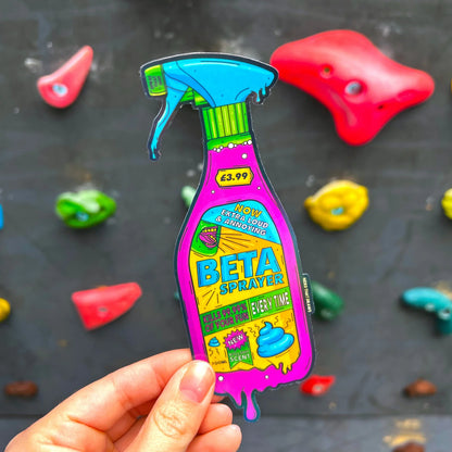 Nerd That Draws - Beta Spray Bottle - Holographic Sticker