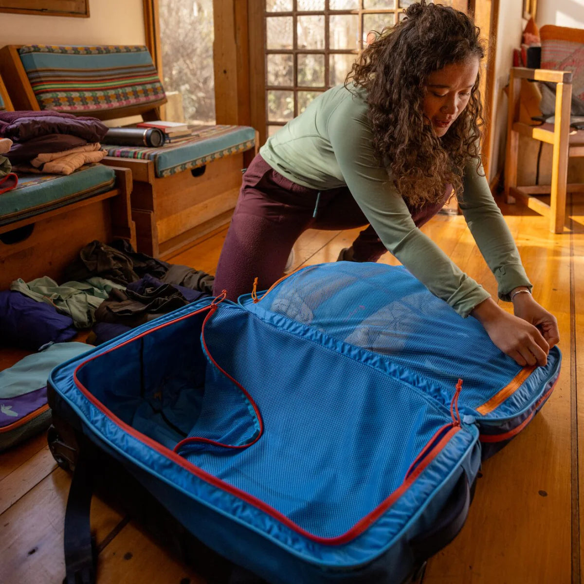 Allpa 65L Roller Bag - Blue Spruce