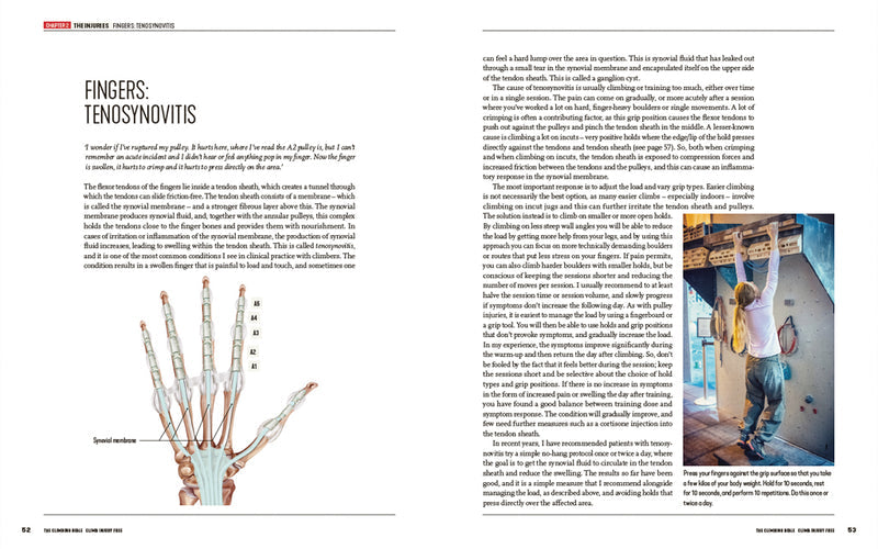 The Climbing Bible: Managing Injuries - Injury Prevention & Rehabilitation for Climbing & Bouldering