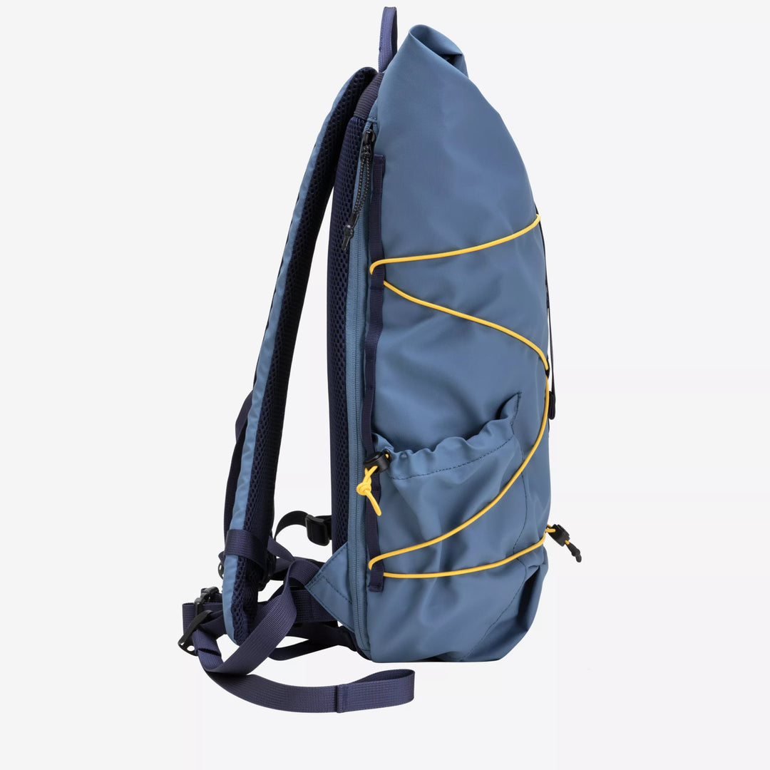 Dayle Roll Top Backpack - Steel Blue