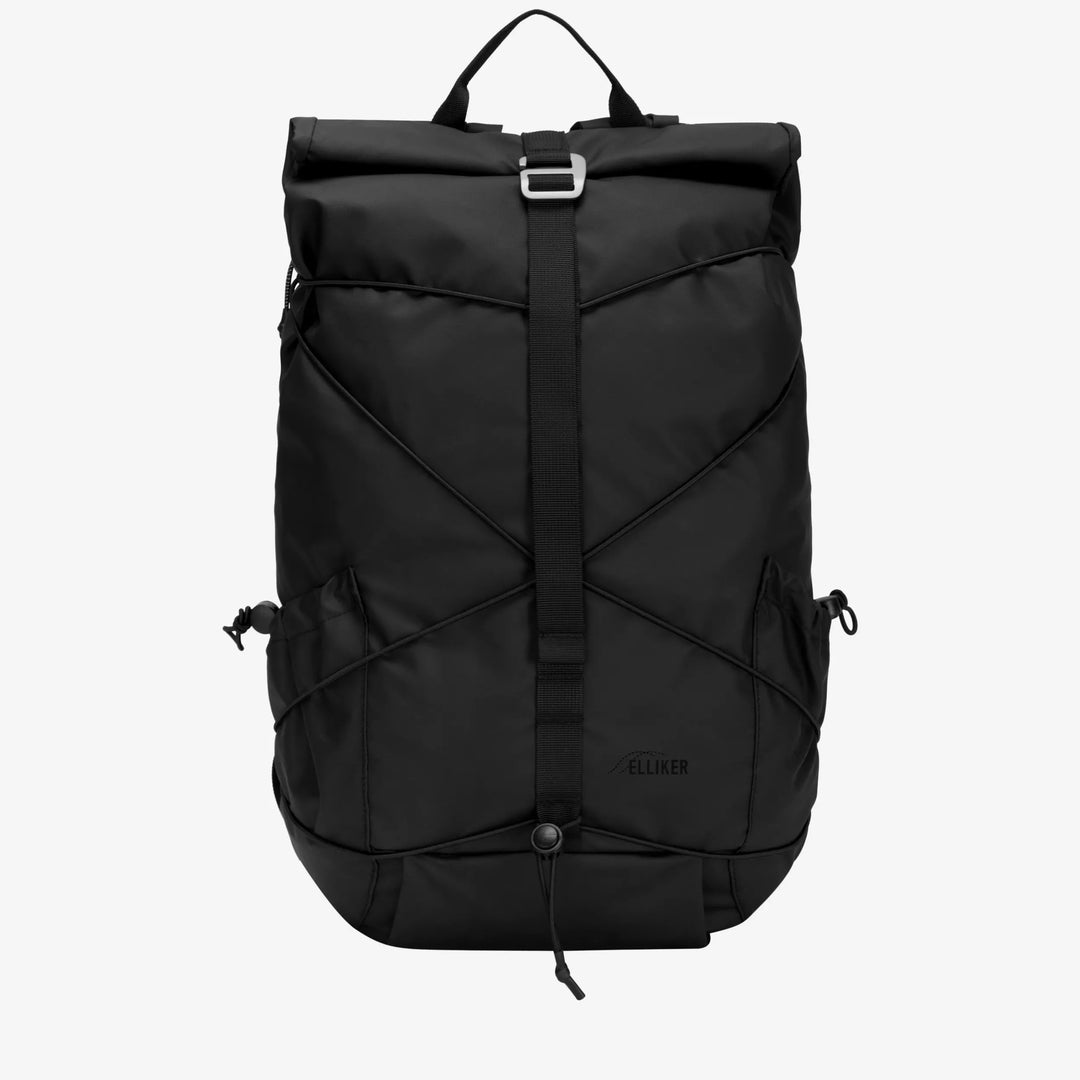 Dayle Roll Top Backpack - Black