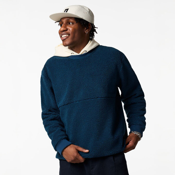 Cotopaxi Amigazo Fleece Crew in Indigo, men&