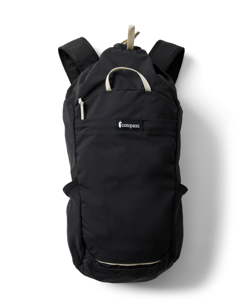 Cotopaxi Empacable 16L Daypack in Black, angled