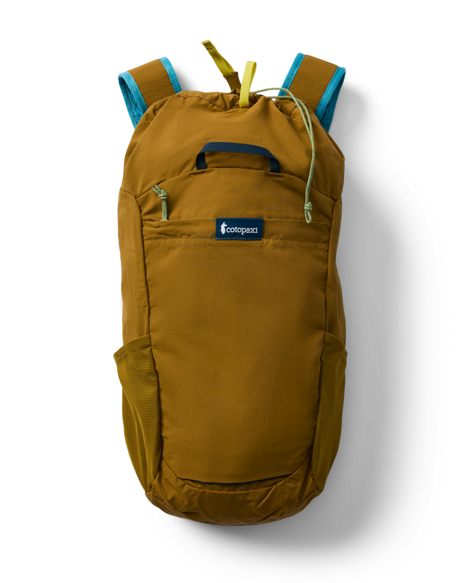 Cotopaxi Empacable 16L Daypack in Log Cabin, angled