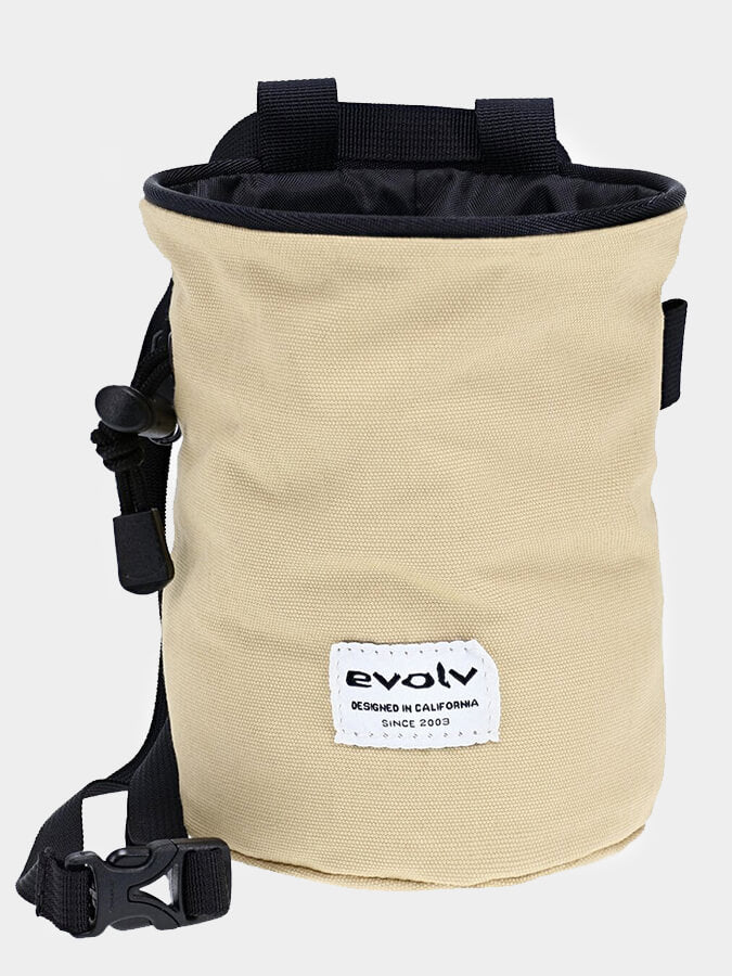 Evolv Canvas Chalk Bag in Tan