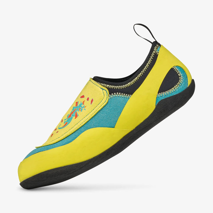 Scarpa Piki J kids climbing shoe, toe detail