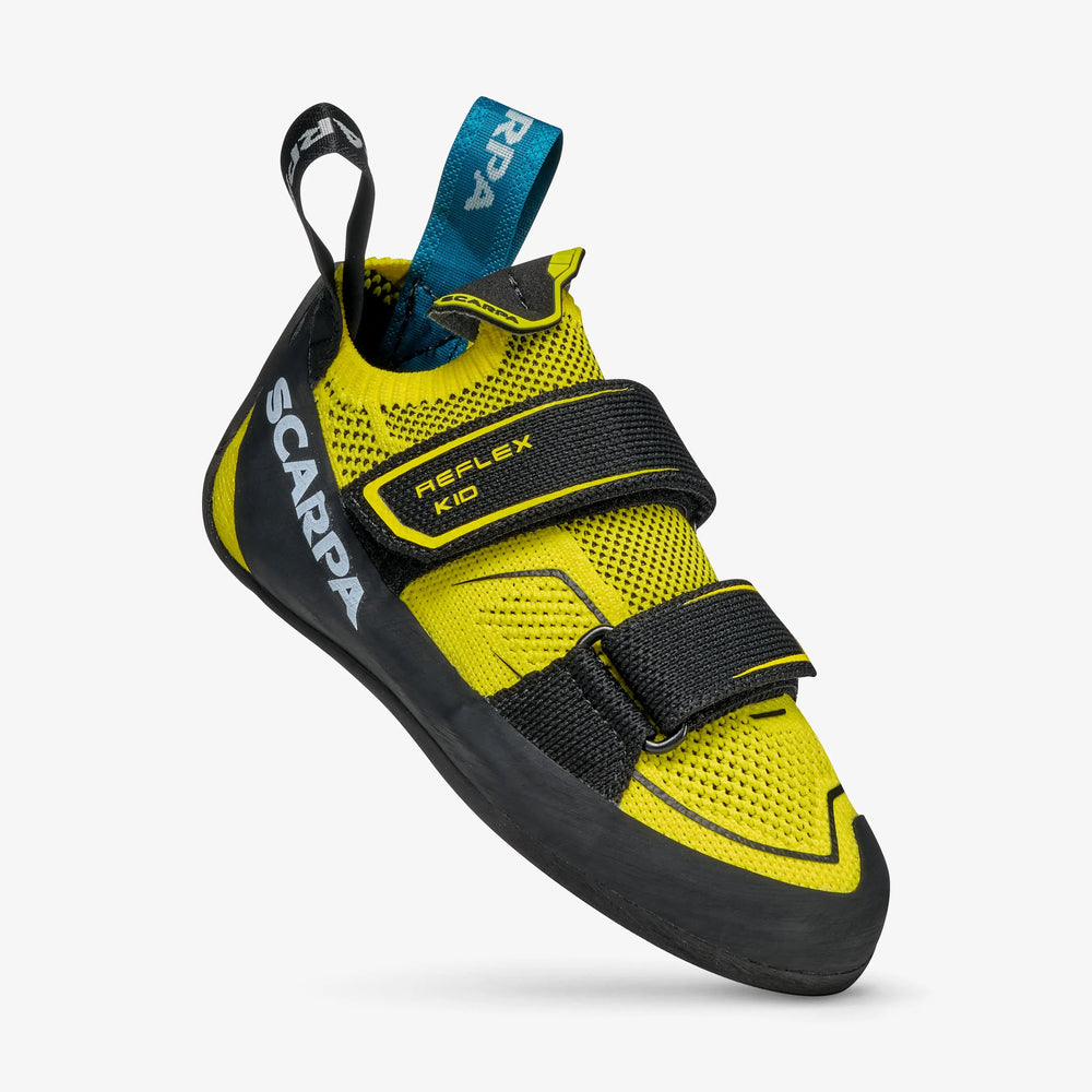 Scarpa Reflex V Kid climbing shoe, outer side view