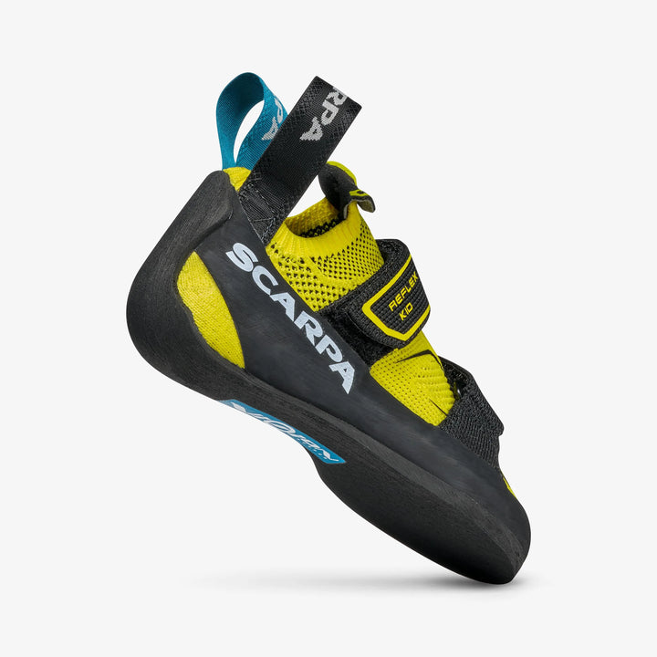 Scarpa Reflex V Kid climbing shoe, top down view