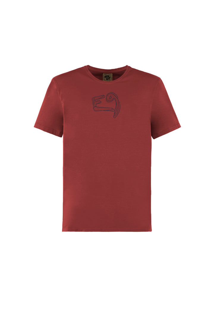 E9 Skill T-Shirt Mens in Paprika, front