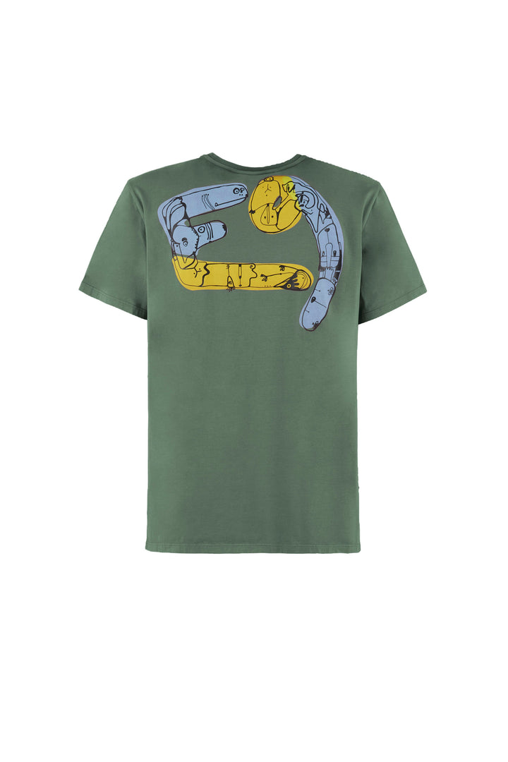 E9 Onemove T-Shirt Mens in Agave, back